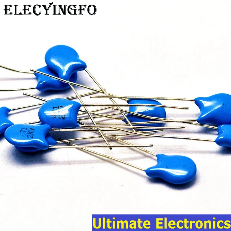 20pcs 470pF 471 2KV 0.47nF 2000V Керамический дисковый конденсатор высокого