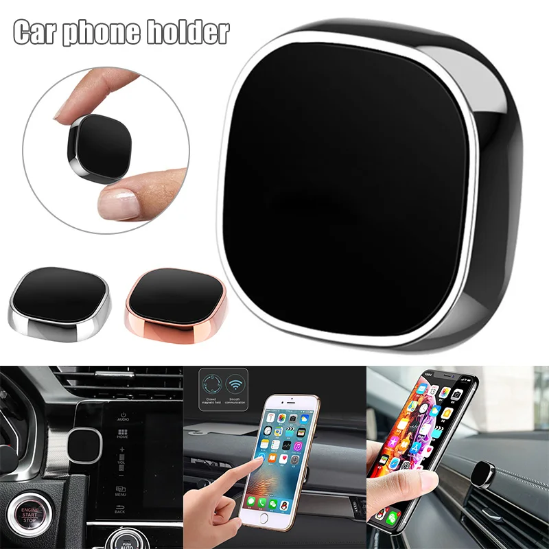 Круглая магнитная Автомобильная Подставка для телефона мини мобильный телефон Автомобильный держатель LHB99