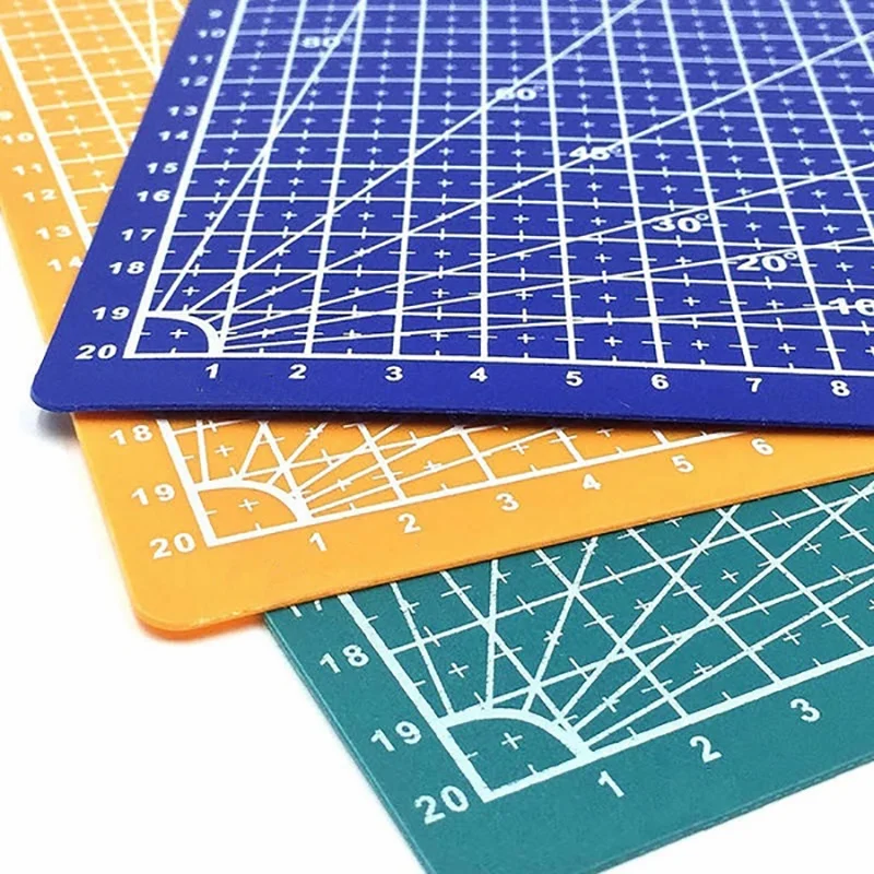 

HLZS-3Pcs A4 Cutting Mat Pad Patchwork Cut Pad Patchwork Tools Diy Tool Cutting Board Double-Sided Self Healing Cutting Pad