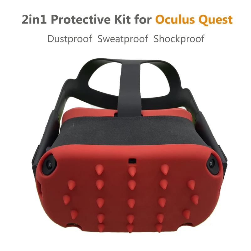 Защитная маска для глаз 2 в 1 от пота светонепроницаемая защита пыли Oculus Quest VR |