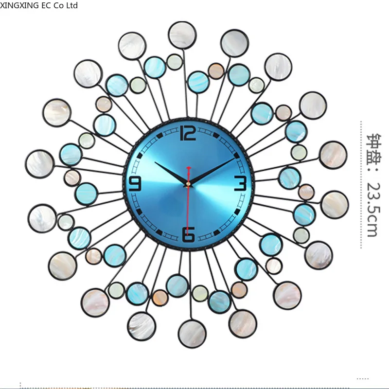 

Modern Minimalist Nordic Creative Atmosphere Clock Wall Clock Home Living Room Fashion Art Silent Clock Metal Quartz Clock