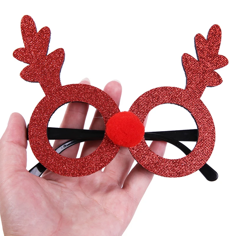 

1PCS Adult Children Santa Snowman Antler Glasses Christmas Decorations Party Toys Festival Decoration