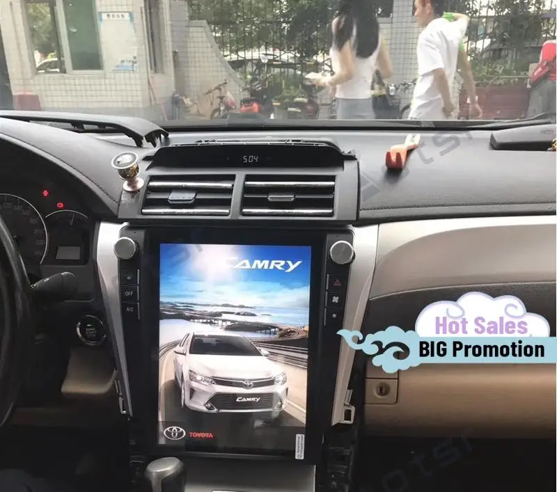 

4+128G Tesla Screen Multimedia Auto Stereo Android Player For Toyota Camry 2012 2013 2014 2015 2016 GPS Radio Receiver Head Unit