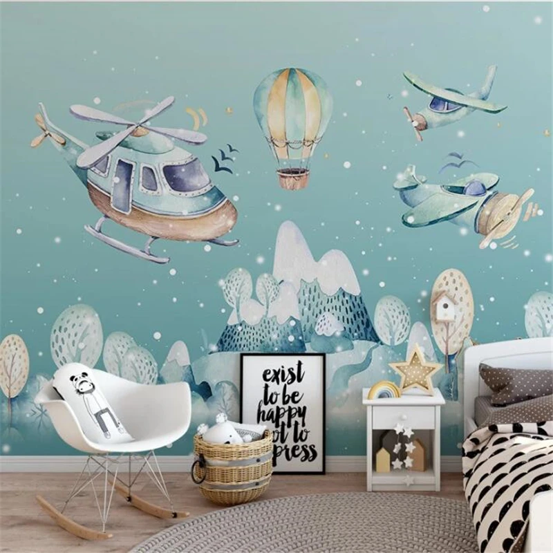 Скандинавский минималистичный фон для детской комнаты wellyu на заказ с ручной