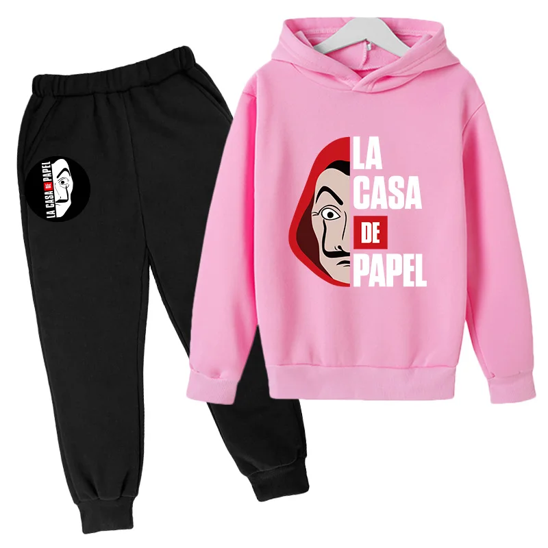 pants suit sports Casual Jogging Suit Dinosaur Sweatshirts girl Hoodies Warm Pullovers Tops Girl Teen Kawaii Hooded baby clothes