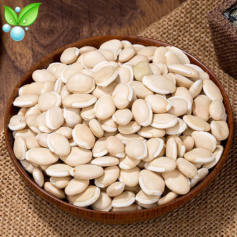 Белая линза лекарственная белая Bai Bian Dou зернистость Lablab |