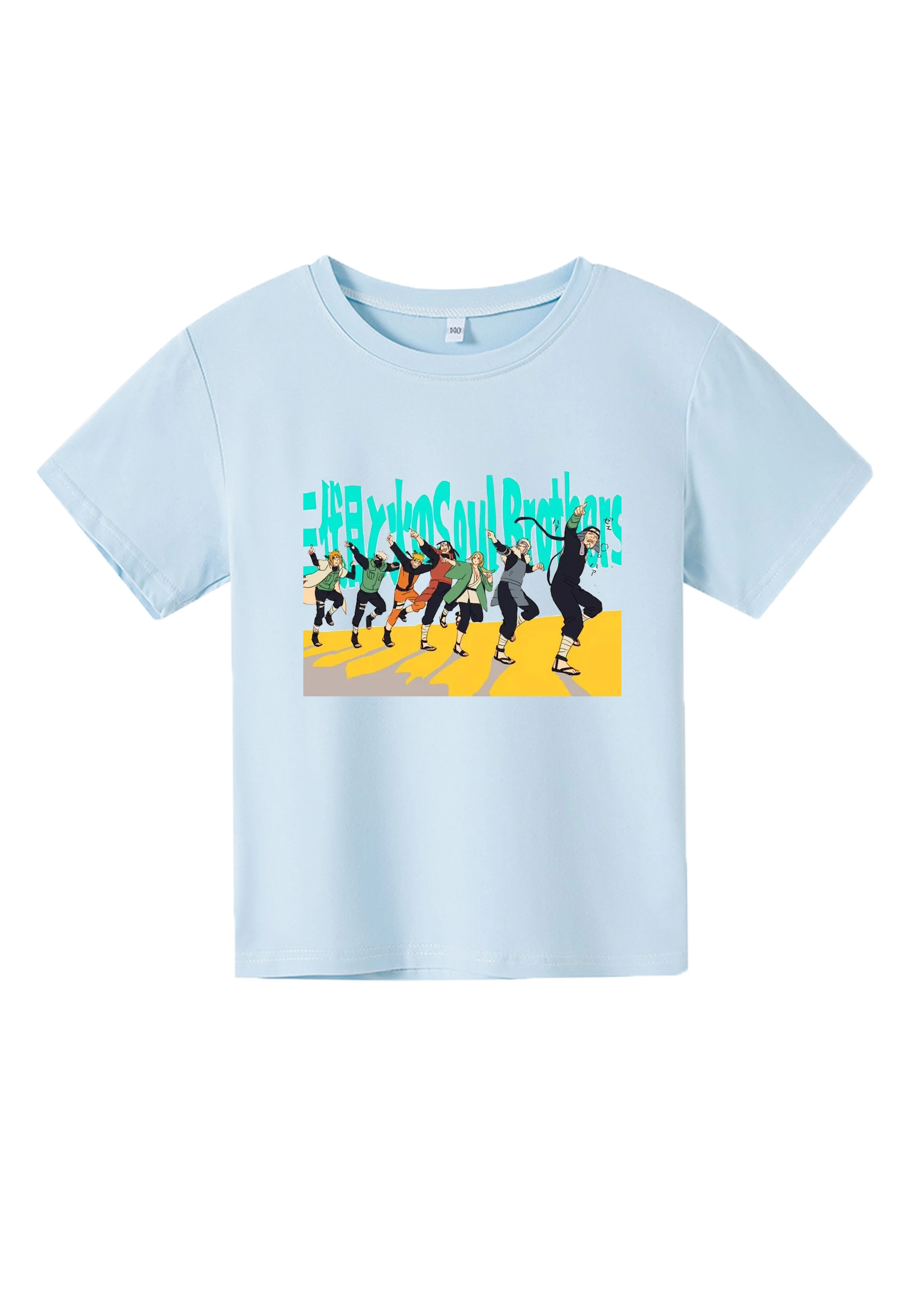 

Summer hot selling Japanese cartoon Na rutoT shirt, fashion childrens Harajuku childrens wear, short sleeve and pure cotton