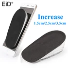 Силиконовый гель 1,5-3,5 см, невидимая стелька для увеличения высоты, полуподушка для увеличения высоты, вставки для обуви на каблуке, унисекс