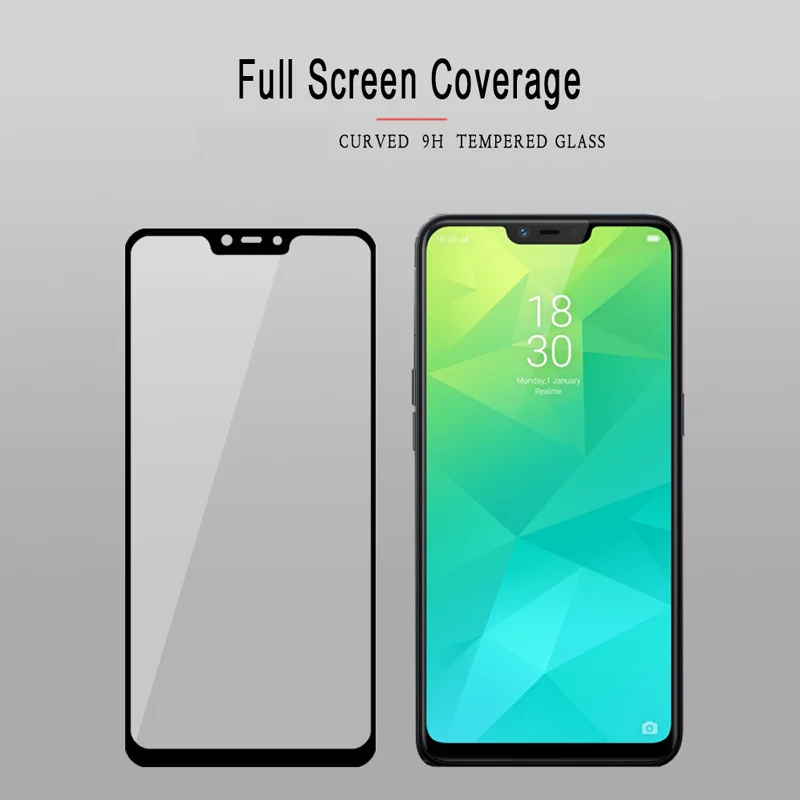 3D полное клеевое закаленное стекло для OPPO R15 Neo Полное покрытие экрана