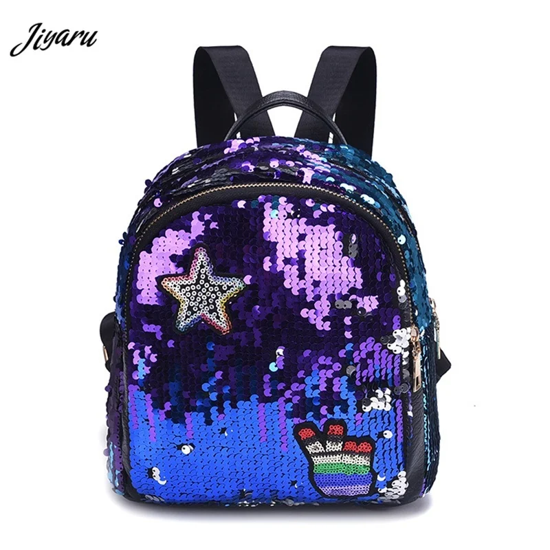2019 рюкзаки с пайетками модные школьные сумки для девочек повседневные блестящие