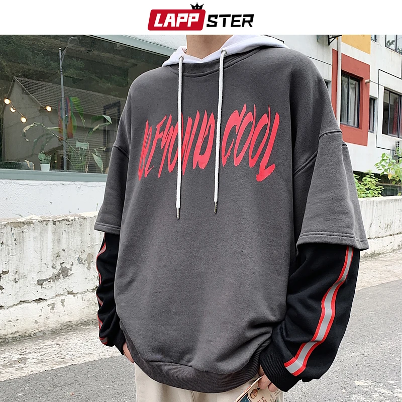Мужская толстовка с капюшоном LAPPSTER черная Светоотражающая Толстовка в стиле