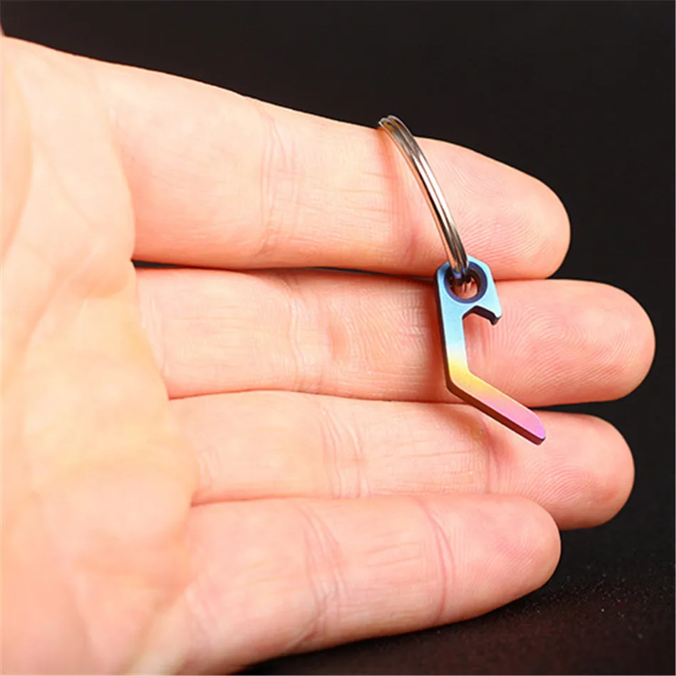 

TTLIFE Beer Bottle Opener Mini Keychain Key Ring Small Tool Steel Keyring Camping Hot Mini Opener Beer Wine Tools