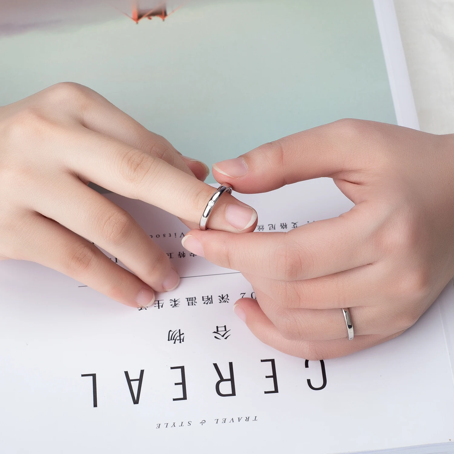 Кольцо из серебра 925 пробы для пар женщин и мужчин нишевой дизайн подарок на день