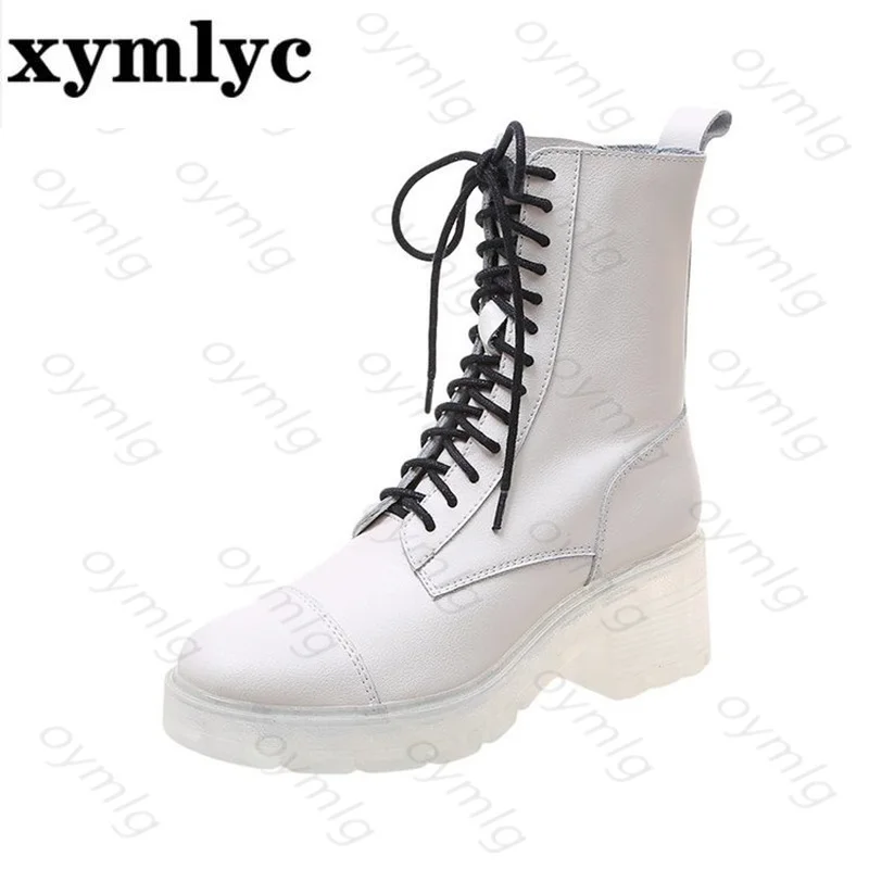 

Transparent bottom Martin boots mesh breathable sandals women's summer 2021 new thick high-heeled handsome net boots