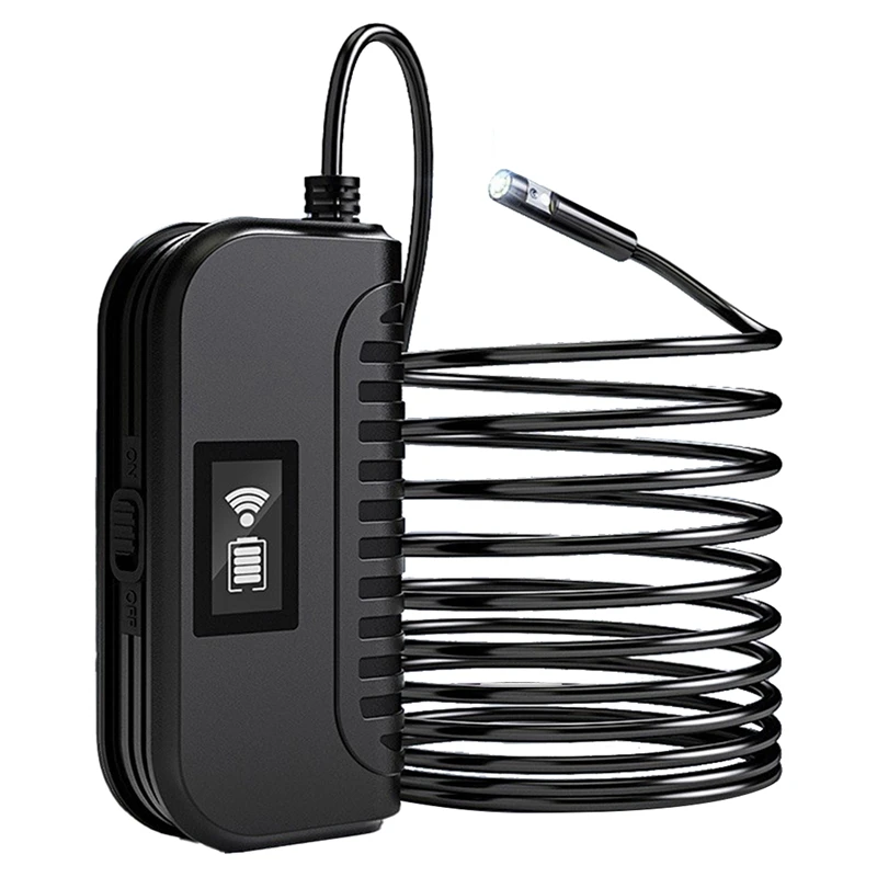 

Wi-Fi, Двойной объектив эндоскоп 5MP 1080P 8 мм HD 1 метр портативный эндоскоп с 6 светодиодный свет для Android IOS Телефон