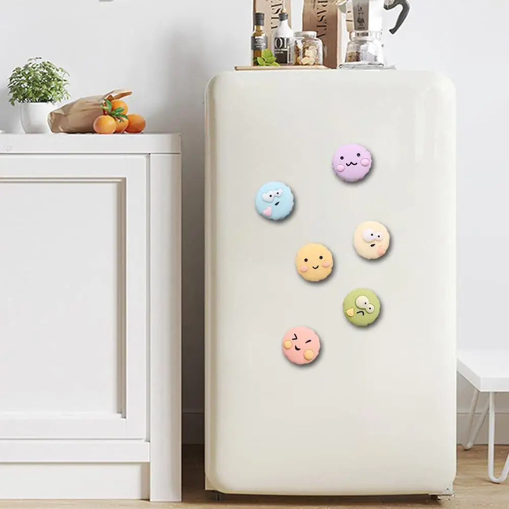

6 шт., милые магнитные наклейки для холодильника