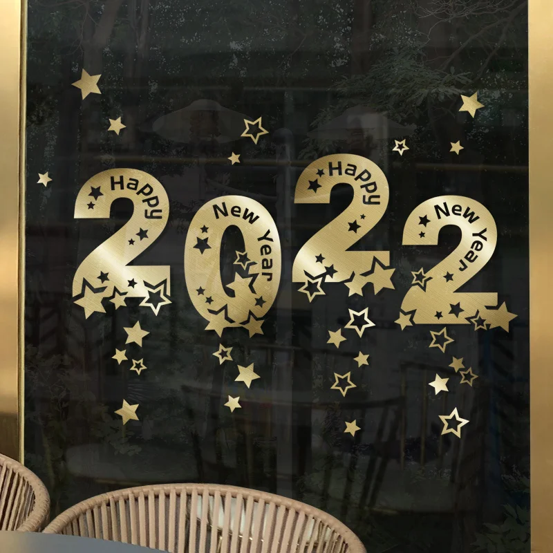 

2022 украшение на новый год, торговый магазин, наклейка для весеннего фестиваля