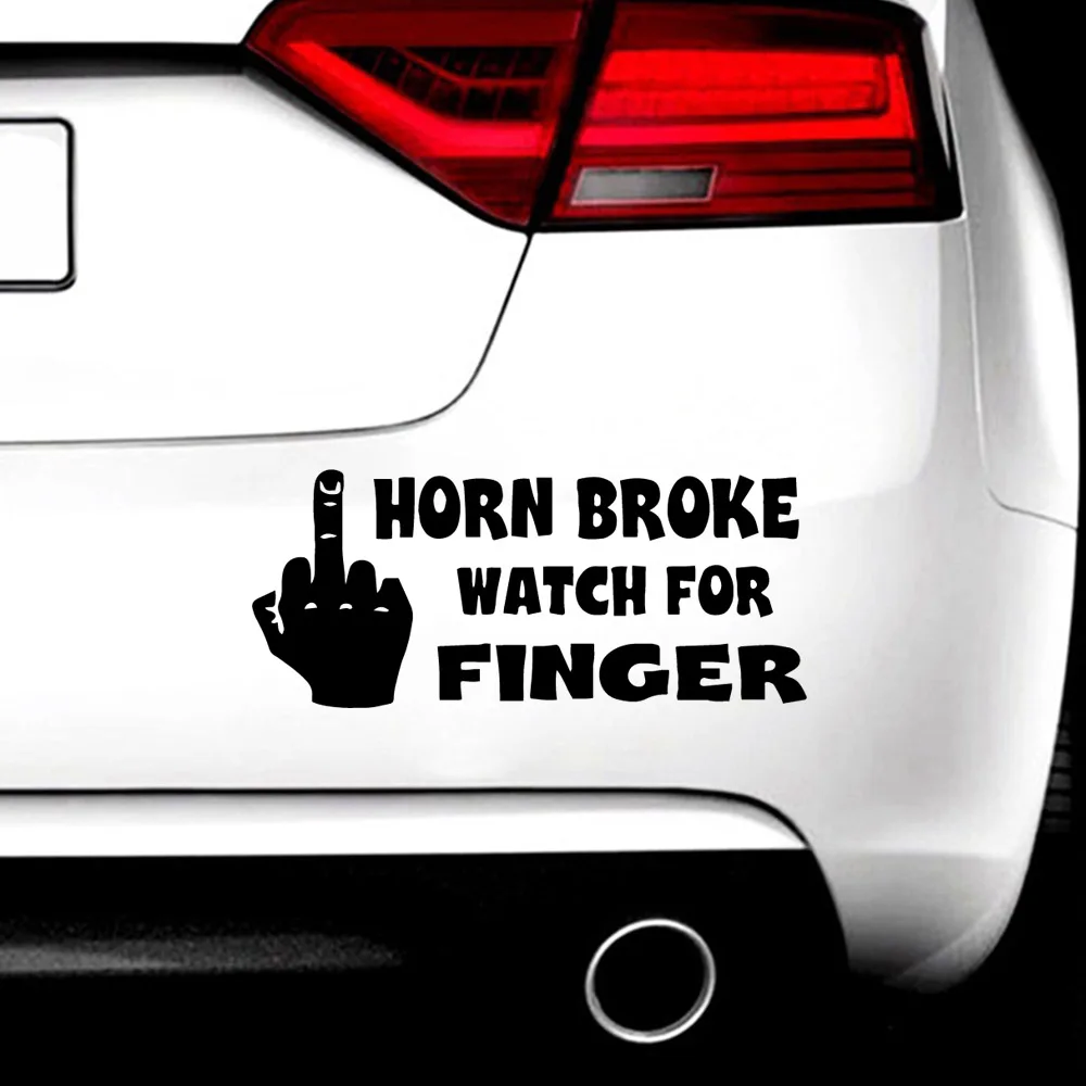 

Beauty Give the finger Car Assessoires Fashion Cartoon Car Sticker Window Decoration Personality Vinyl Decals