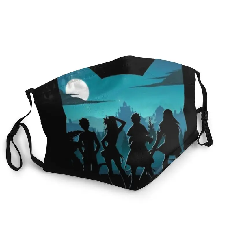 

Fairy Tail Team Breathable Face Mask Unisex Manga Cat Anti Dust Protection Cover Respirator Mouth Muffle