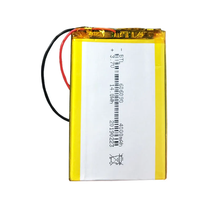 3,7 v 4000 мА/ч, 606090 Перезаряжаемые Lipo Батарея для gps Камера Мощность банк планшет электрические игрушки PAD литий-полимерный Батарея