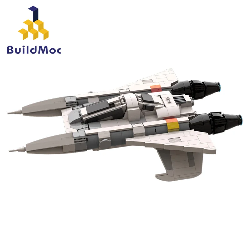 BuildMoc Звездный фильм космический корабль Космический автомобиль Бак Роджерс 2 0