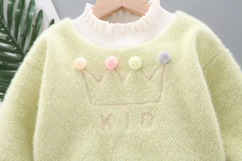 

Autumn Winter Children Casual Clothes Baby Boys Girls Thicken Warm T Shirt Kids Toddler Cotton Clothing Infant Fashion Sweater