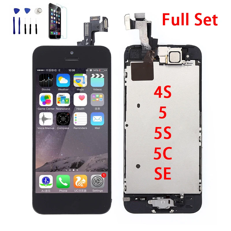 Sinbeda для iPhone 5 5s se 5c ЖК дисплей сенсорный экран дигитайзер в сборе + Главная Кнопка