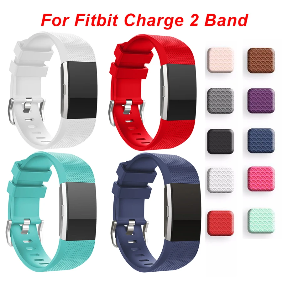 Силиконовый ремешок для часов Fitbit Charge 2 спортивный сменный Браслет наручных