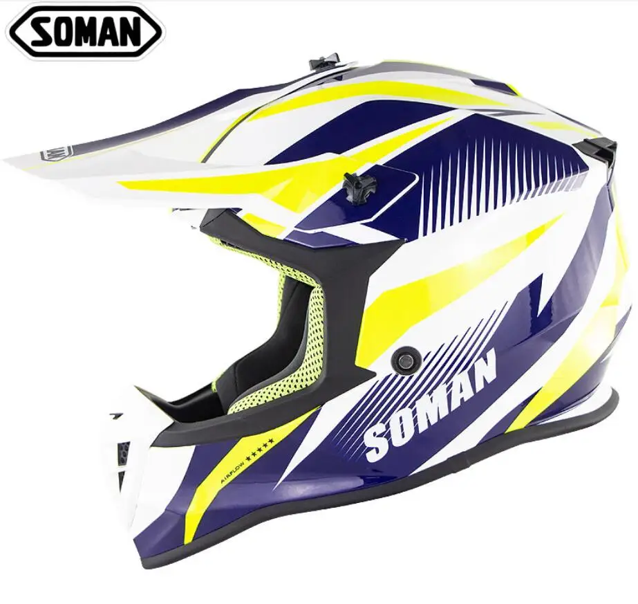 Новый стандарт ECE соман мотоциклетный гоночный внедорожный шлем для мужчин и