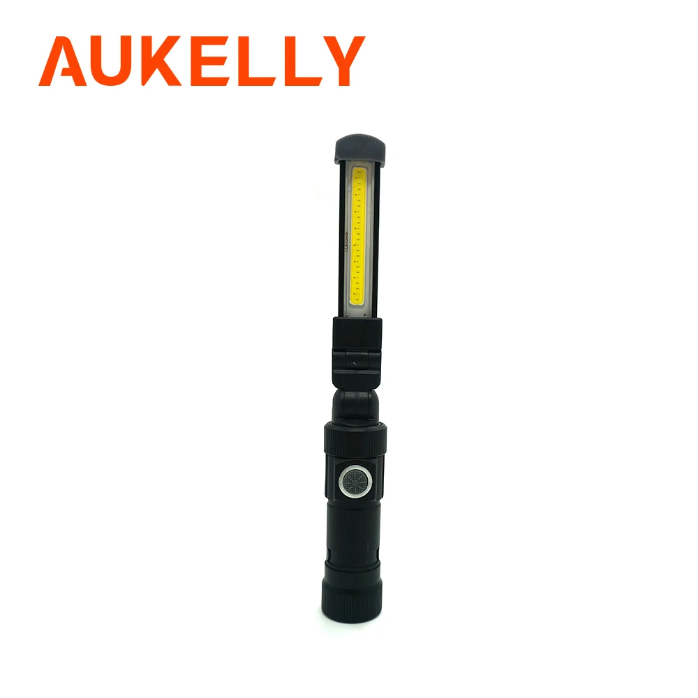 Aukelly светодиодный светильник-Вспышка 5 светильник режим COB USB перезаряжаемая Рабочая лампа Магнитный фонарь гибкий контрольный фонарь переносная подсветка