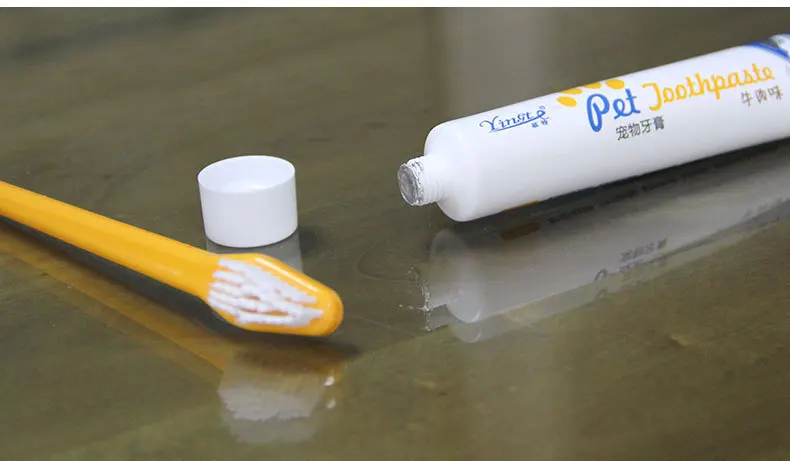 Зубная щетка для животных комплект горячий щенок Ванильные/Говядина Вкус зубной