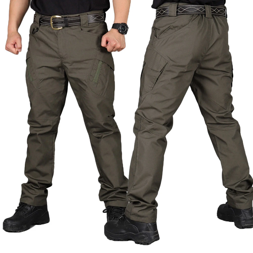Men Outdoors Sports Tactical Cargo Pants Quick Drying Black Green Grey Pockets Zip Work Trousers Shopping Daily Wear Lounge | Мужская