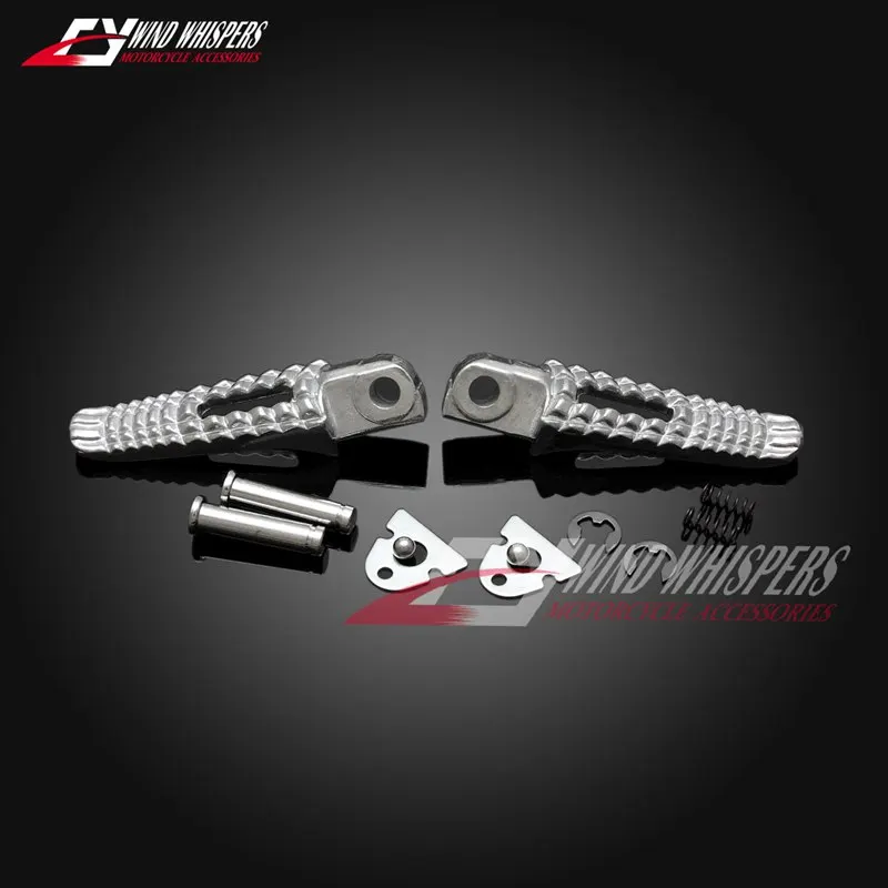 Мотоциклетные Серебристые передние и задние подножки для Suzuki GSX 600 750 1000 GSXR600 GSXR750