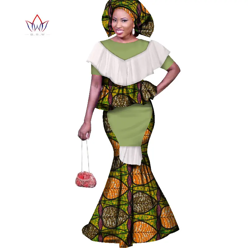 Женское платье с круглым вырезом длинное в африканском стиле размеры до 6xl WY1683 |