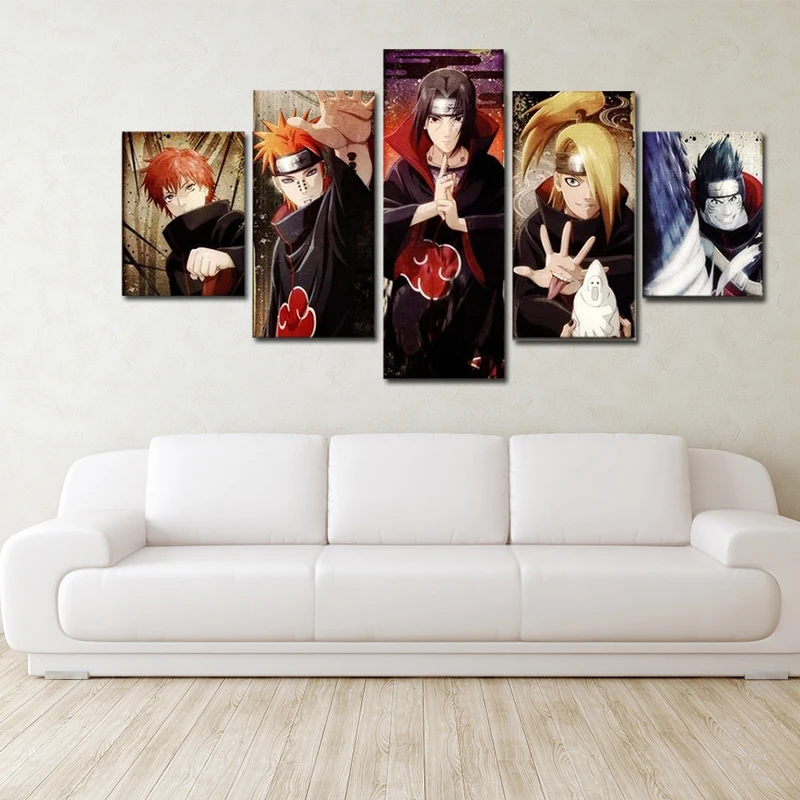 5 шт. настенная Картина на холсте из японского аниме | Дом и сад