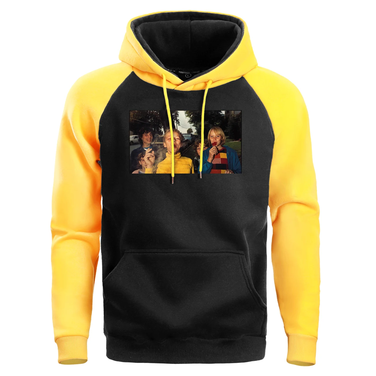 Новинка 2019! Мужские толстовки с капюшоном реглан забавным принтом. Сезон: