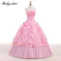bealegantom new stock pink red white applique 2022 sweetheart princess wedding dress strapless wedding gowns robe de mariage