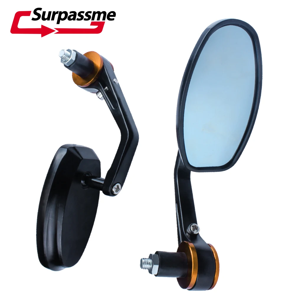 Универсальное зеркало на руль мотоцикла CNC E bike Scooter Bar Side Mirror вращающееся заднего