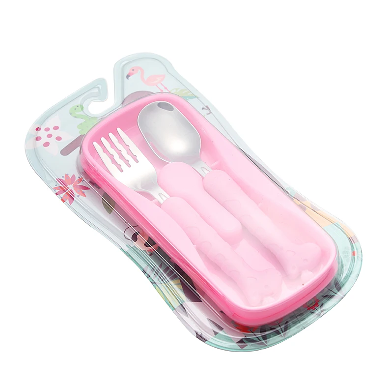 2 шт./компл. детская посуда из нержавеющей стали вилка ложка палочки для еды