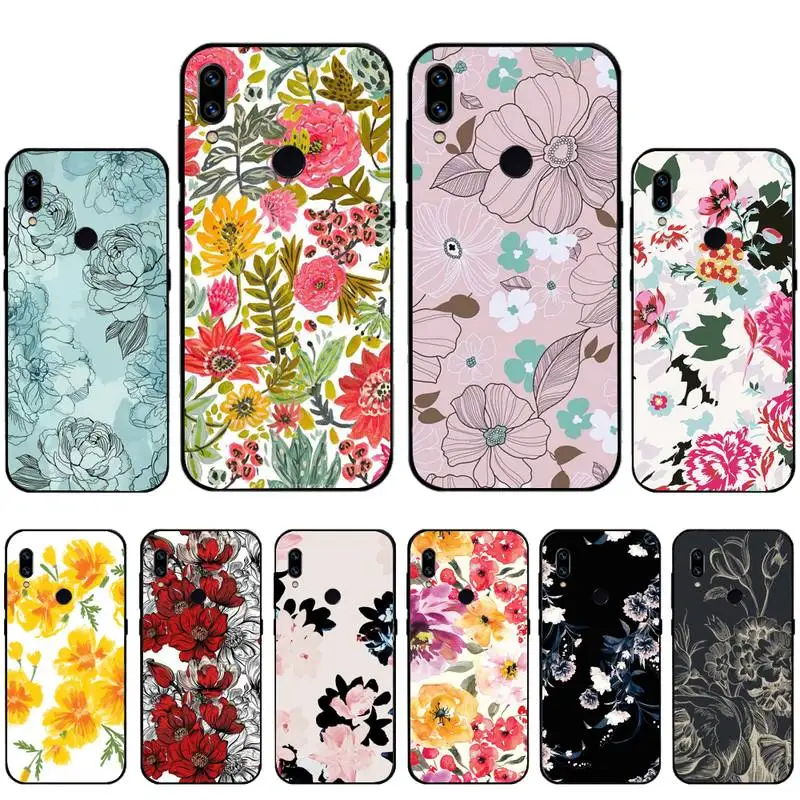 

Vintage Banana Leaf Flower Phone Case For Xiaomi Redmi 7 9t 9se k20 mi8 max3 lite 9 note 8 9s 10 pro