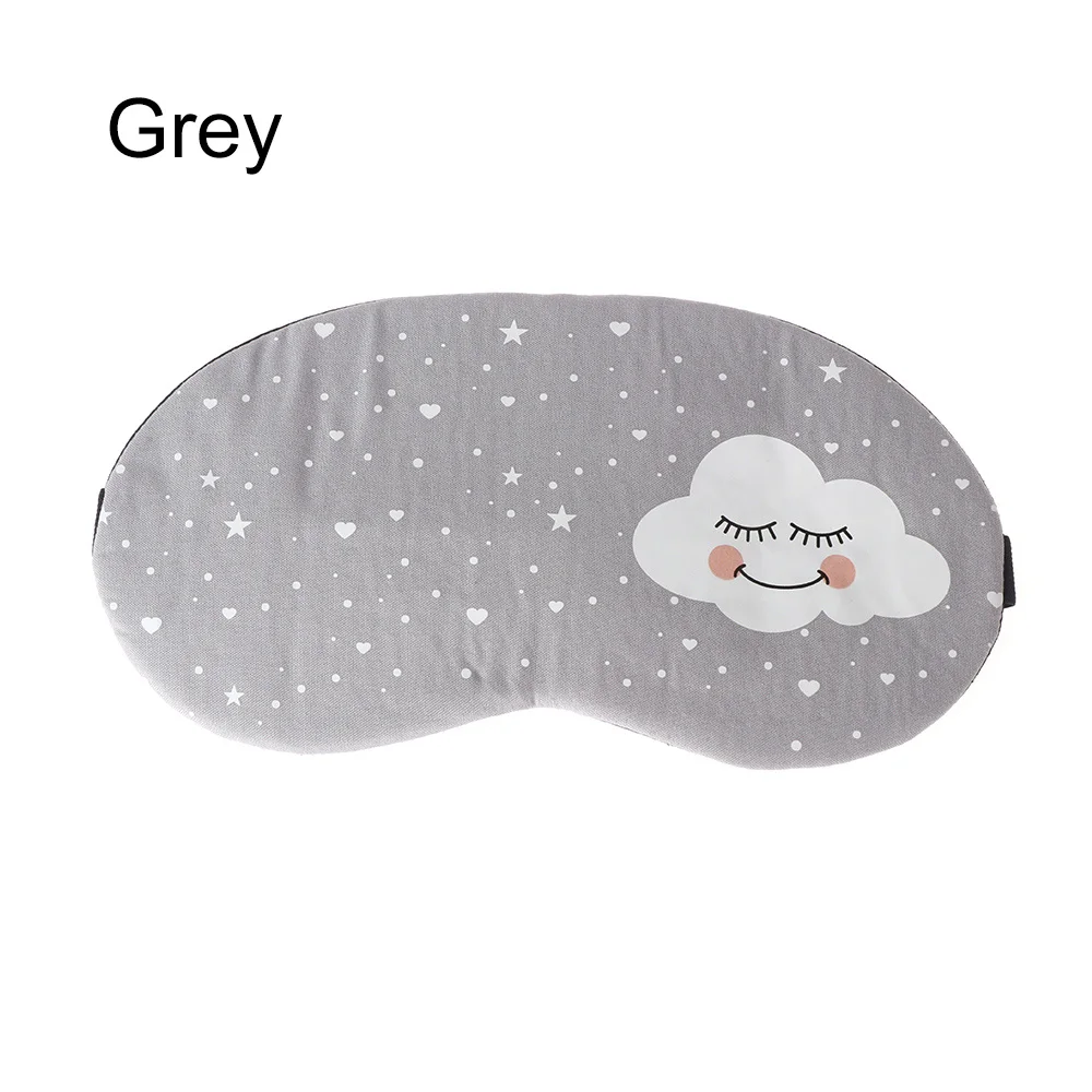 grey 1 шт., 3D мягкая маска для глаз, маска для сна, тени для век, мультяшное звездное небо, повязка на глаза, аксессуары для сна, инструменты для расслабления - Цвет: grey