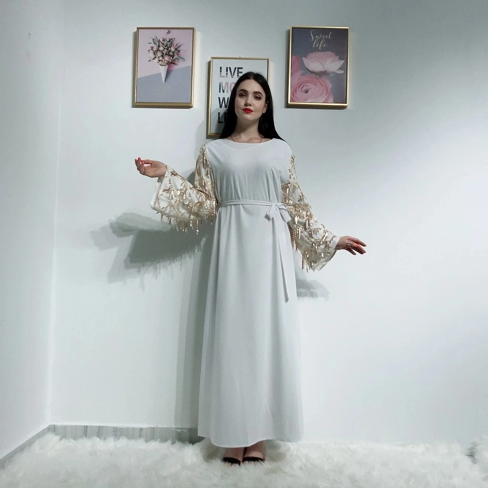 Мусульманское женское длинное платье турецкие блестки Femme арабское платье кафтан абайя большой размер марокканский Катар оманиндейский Макси мусульманское платье