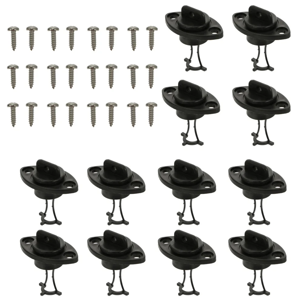 

12pcs Universal Kayak Scupper Plug Outdoor Canoe Drain Holes Stopper with Screws