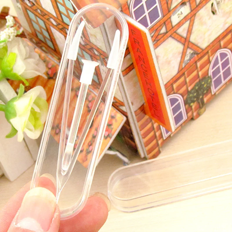 

1 Set transparent Contact Lens Case Box Tweezers and Suction Stick for Eyes Care Tool Contact Lenses Inserter Tool Contacts Case