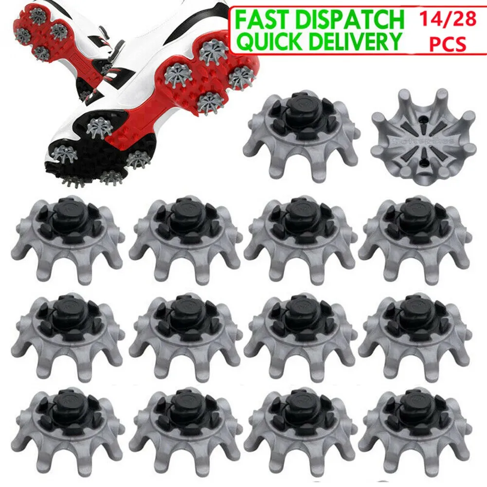 

14/28 Pcs Golf Soft Spikes Pins Turn Fast-Wist Studs Cleats Golf Shoes For FootJoy Replacement Set Training Aids TPU Durable