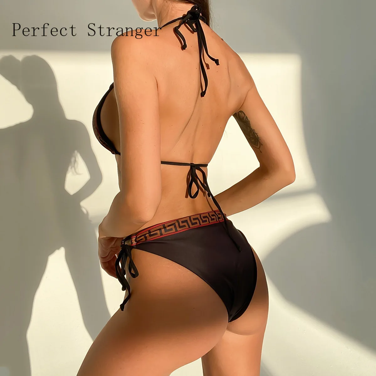 

Perfect Stranger Triangle Bikini Sets Sexy Low-waisted Padded Cups Swimsuit Two Pieces Swimwear Women 2021 Beach Bathing Suits