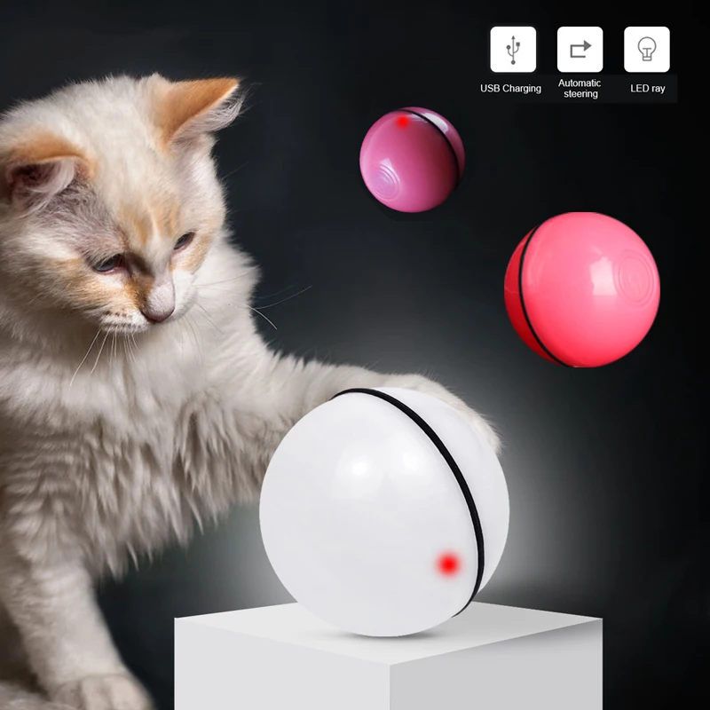 Фото Умная интерактивная игрушка для кошек 360 градусов Автоматическая вращающаяся