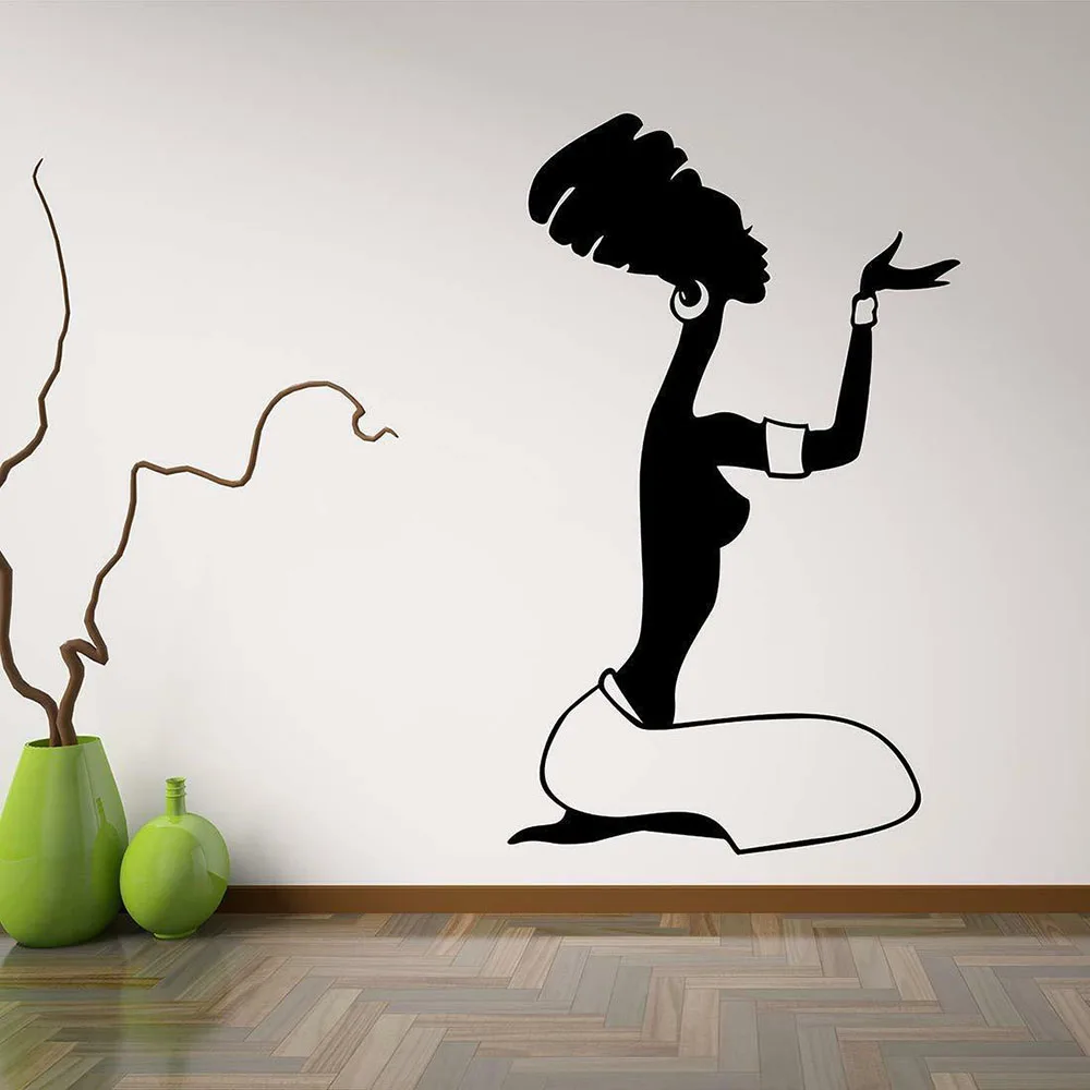 Настенные наклейки с африканскими людьми Съемная Настенная Наклейка виниловая