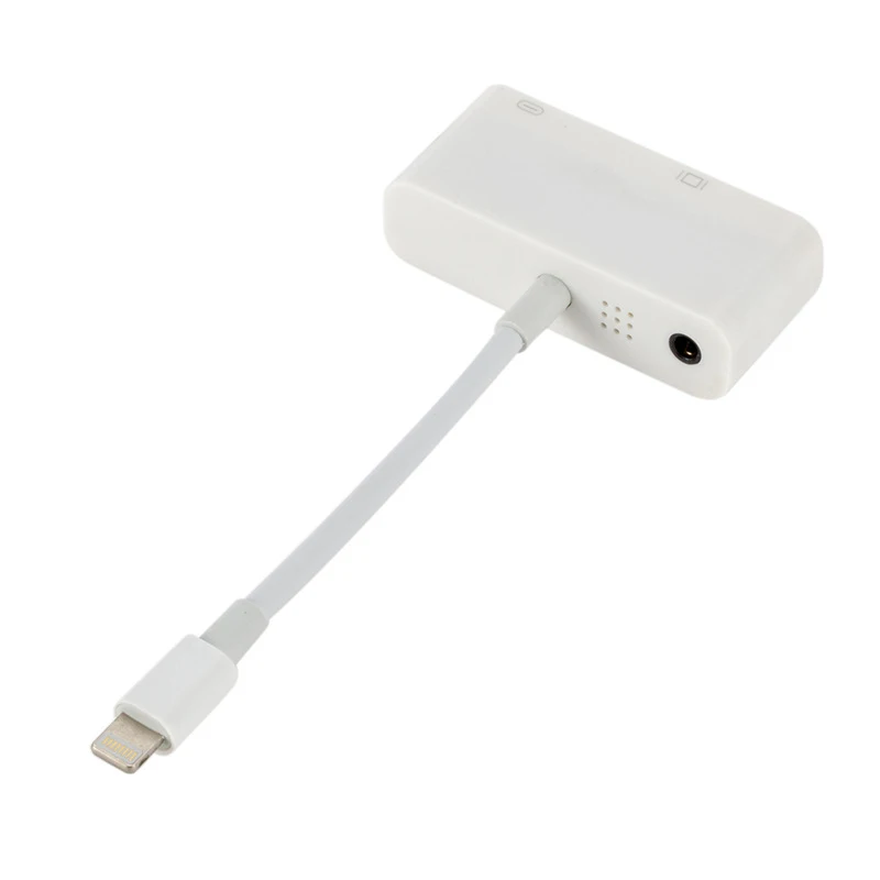 Переходник для Apple Lightning/VGA аудио и видеокабель 4K Iphone X 6 6s 7 Plus Ipad Ofiice принадлежности