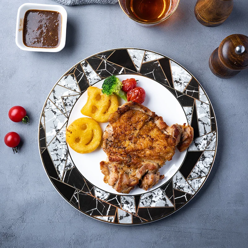 

2 шт., круглые тарелки для салата, овощей